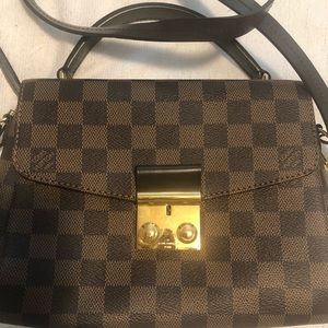 authentic LV Croisette in Damier Ebene canvas